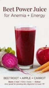Iron-Rich Juice Recipe With Spinach And Beetroot
