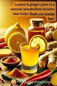 Spicy Metabolism-Boosting Lemon And Ginger Juice